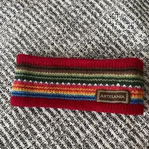 Soft Alpaca wool lined ear warmer headband